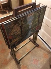 Vintage TV tray tables