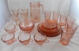 Depression Era Pink Dishes