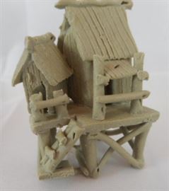 Oriental Clay Figurines Lot