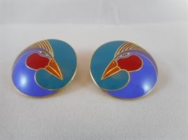 Laurel Burch 'Harlequin Bird II' Earrings