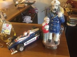 Vintage whisky bottles 