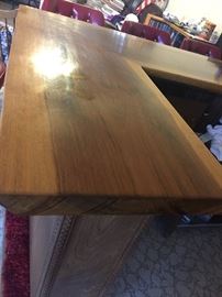 Beautiful solid wood top free standing bar 