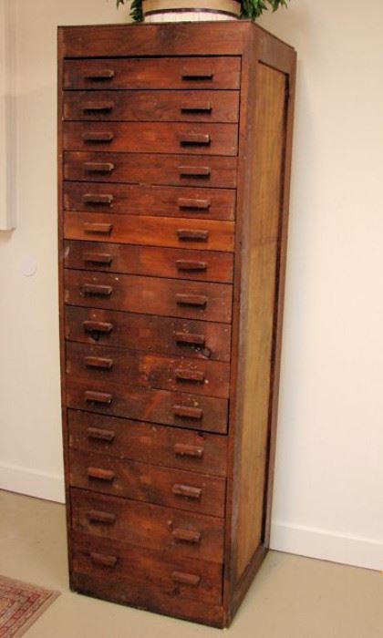 Antique Art supply cabinet