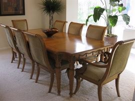 Century Dining room set with 8 chairs