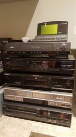 DVD and VHS players Denon, Sony, Magnavox, Samsung, RCA, NEC, Pioneer, 