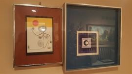 Framed and signed Calder prints