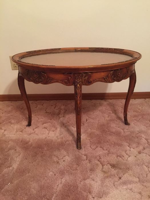 Antique Inlaid Table 