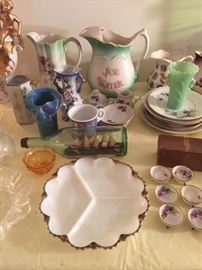 Nippon Salters, Misc vintage and antique pitchers 