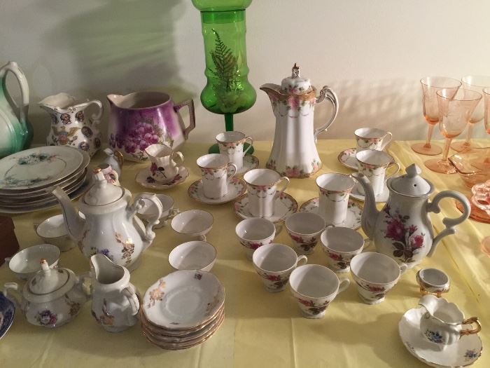 Nippon Chocolate set, Bavaria tea sets all in excellent condition 