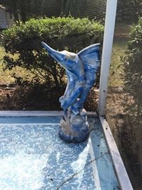 Some of the yard/ pool statues 