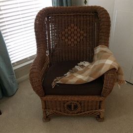 Large rattan chair