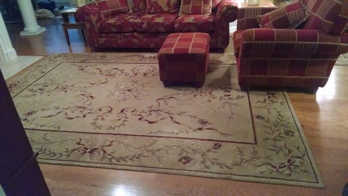 This house has some great rugs in almost every room!
