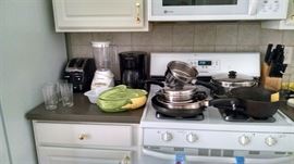 Tons of pots and pans! I speak from experience...get things like this for your college kids! They'll need it!