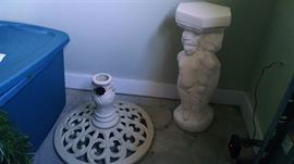 Garden statue and a great cast iron tree stand!! LOTS and LOTS of Christmas items too! There will be an awesome Christmas tree at the sale just in time for Christmas!!