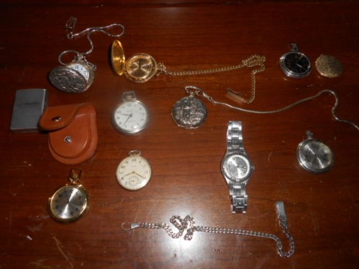 Pocket watches and various watches
