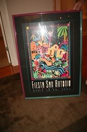Fiesta San Antonio framed print with certificate