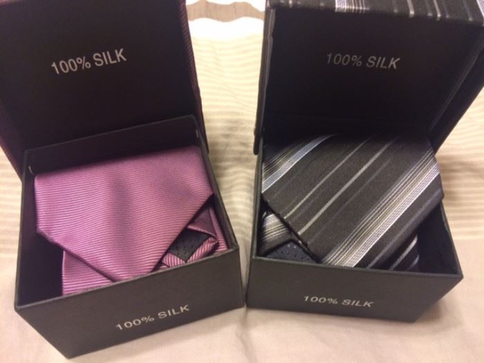 100% Silk ties 