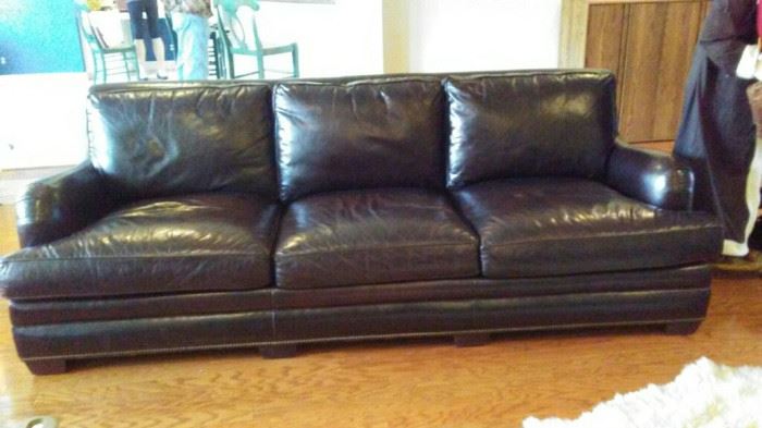 Lovely 96" Leather Sofa retail was 6,299. but you will pay far less then that.