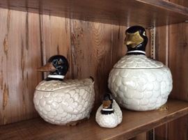 Otagiri Mallard Duck Cannisters