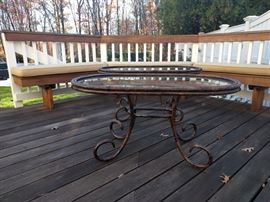 Raymond Waites / Lane Venture glass top coffee tables (2)