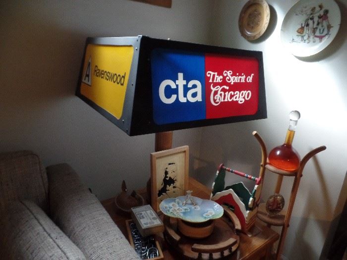 Lots of CTA memorabilia at this sale.  Mostly one of a kind items ( hand painted dish not available)