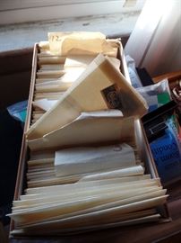 Boxes of stamps