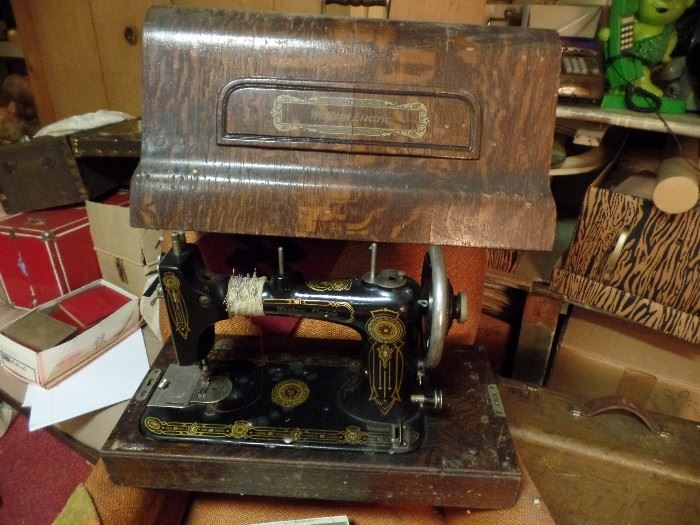 Vintage portable sewing machine