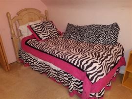 Matching bed. Zebra bedding sold separately.