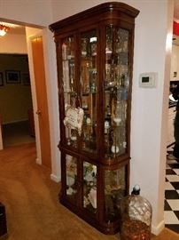 Curio cabinet, will be empty.