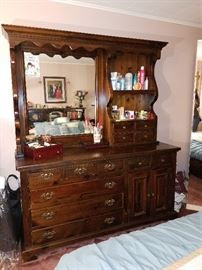 Dresser with mirror