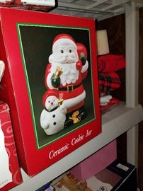 Santa cookie jar