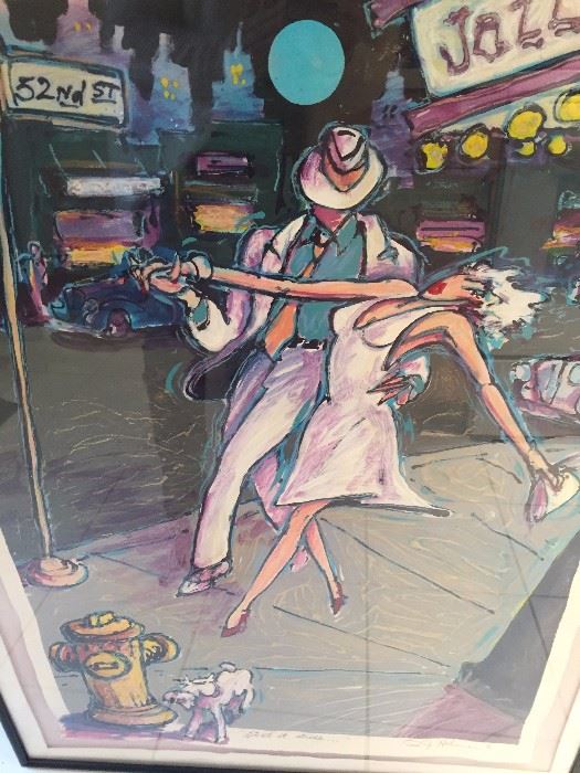 RJ HOHIMER 52ND ST ORIGINAL SIGNED ART