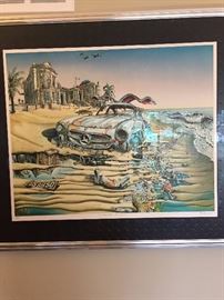 DANIEL AUTHOUART SIGNED LITHOGRAPH