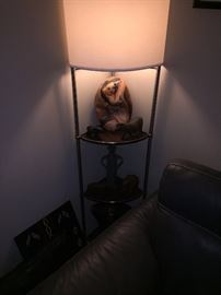 FLOOR LAMO WITH SHELVES