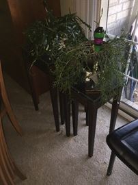 NESTING TABLES AND HOUSE PLANTS