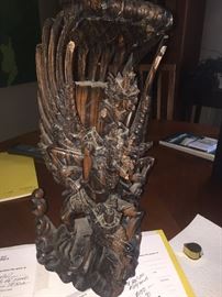 WOOD CARVED ART