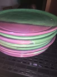 STONEWARE POTTERY PLATES