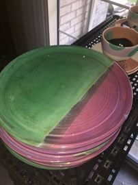 STONEWARE POTTERY PLATES