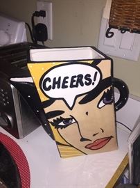 JOANNE DELOMBA POP ART PITCHER