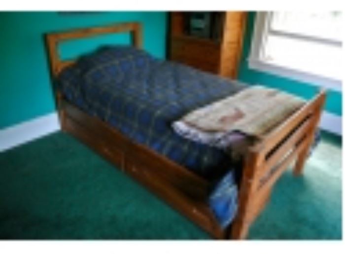 This End Up Twin Bed with Drawers Below