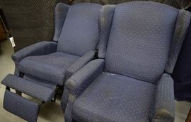 Vintage Wing Back Recliners