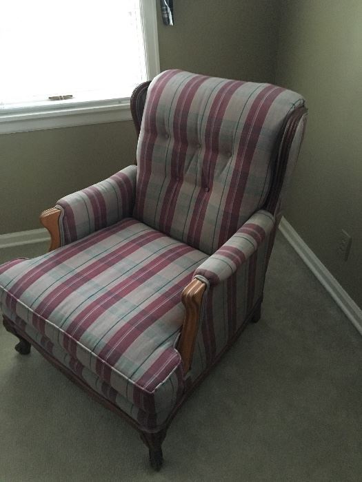 Vintage club chair w/ newer upholstery