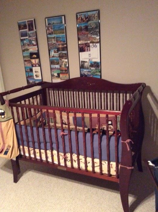 Baby crib and bedding