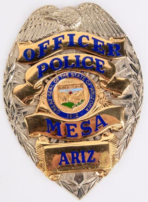 Lot 84 - Badge Mesa, Arizona Police Officer Badge