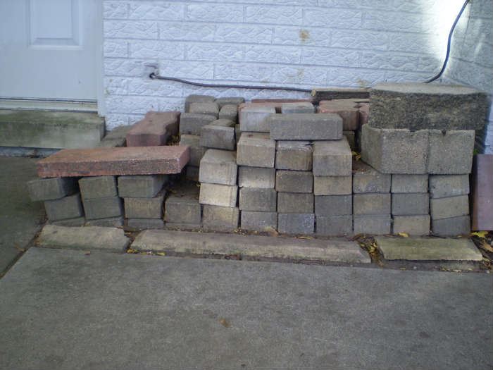 o outside brick pavers