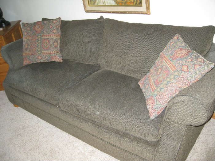 gray sofa by Flexsteel