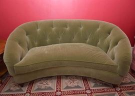 Drexel Heritage Ruthanne Sofa, Tufted Green Velvet from Walter E. Smithe
