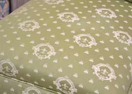 Detail of Desk Chair Upholstery, Bees & Fleur De Lis