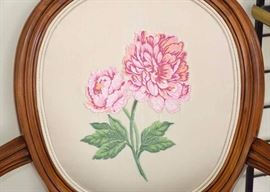 Detail of Embroidered Back (There are 2 of these lovely chairs)