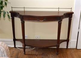 Traditional Console Table with Carved Details